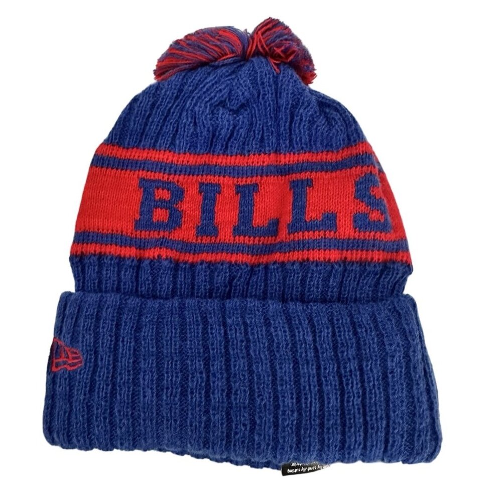 New Era Buffalo Bills Winter Knit Fully Lined Beanie NFL Football Athleisure - Picture 5 of 7